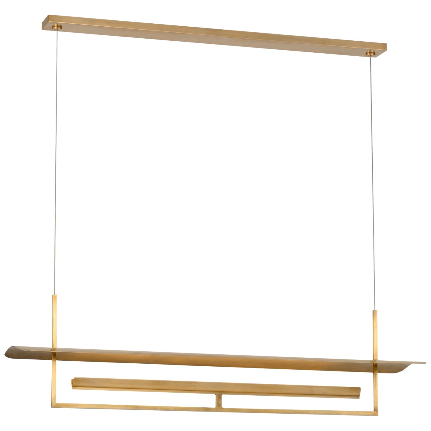 VISUAL COMFORT SIGNATURE, TRISTAN REFLECTOR LINEAR CHANDELIER, LINEAR LIGHT