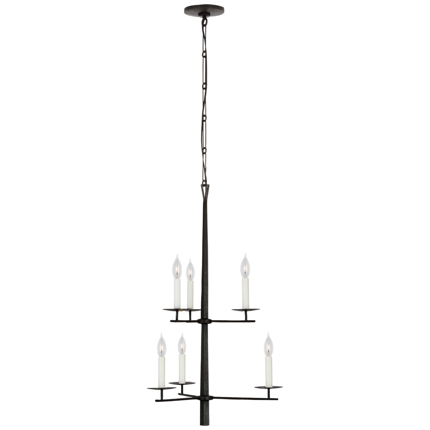 VISUAL COMFORT SIGNATURE, ARNAV TWO-TIER ENTRY CHANDELIER, CHANDELIER LIGHT