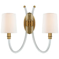 VISUAL COMFORT SIGNATURE, CLARICE DOUBLE SCONCE, WALL SCONCES