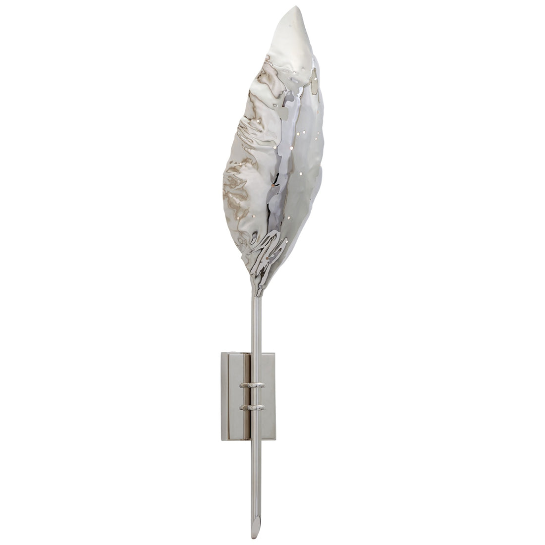 VISUAL COMFORT SIGNATURE, DUMAINE SINGLE PIERCED LEAF SCONCE, WALL SCONCES
