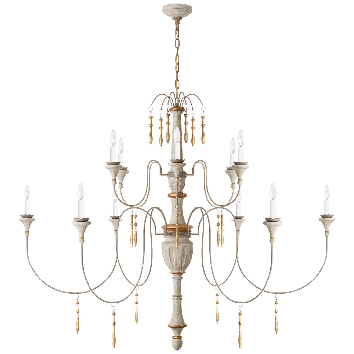 VISUAL COMFORT SIGNATURE, FORTUNA CHANDELIER, CHANDELIER LIGHT
