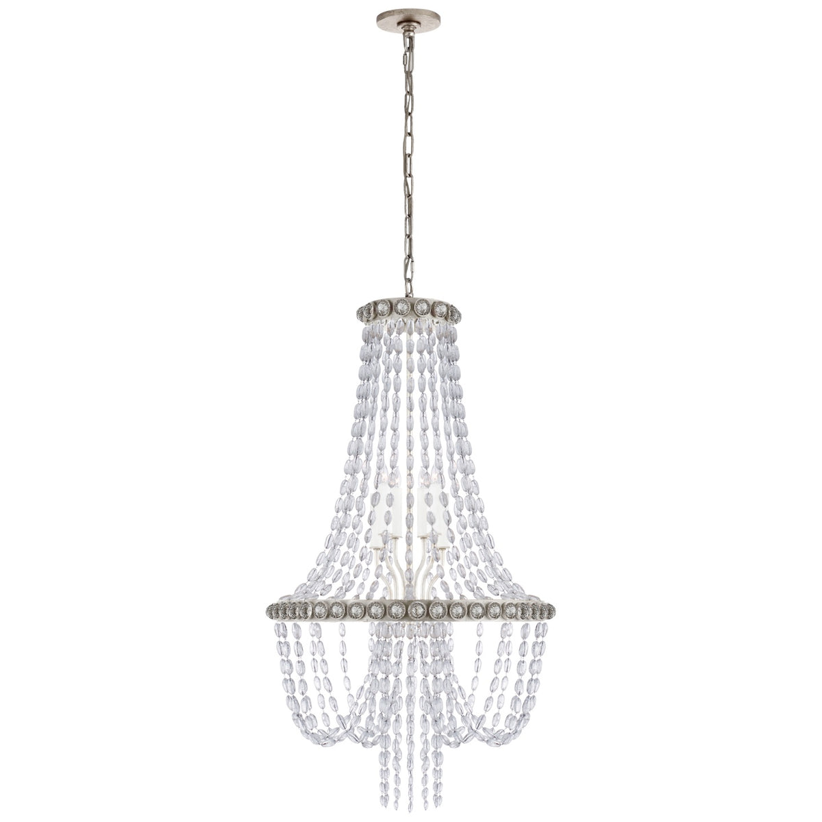 VISUAL COMFORT SIGNATURE, NAVONA BASKET CHANDELIER, CHANDELIER LIGHT