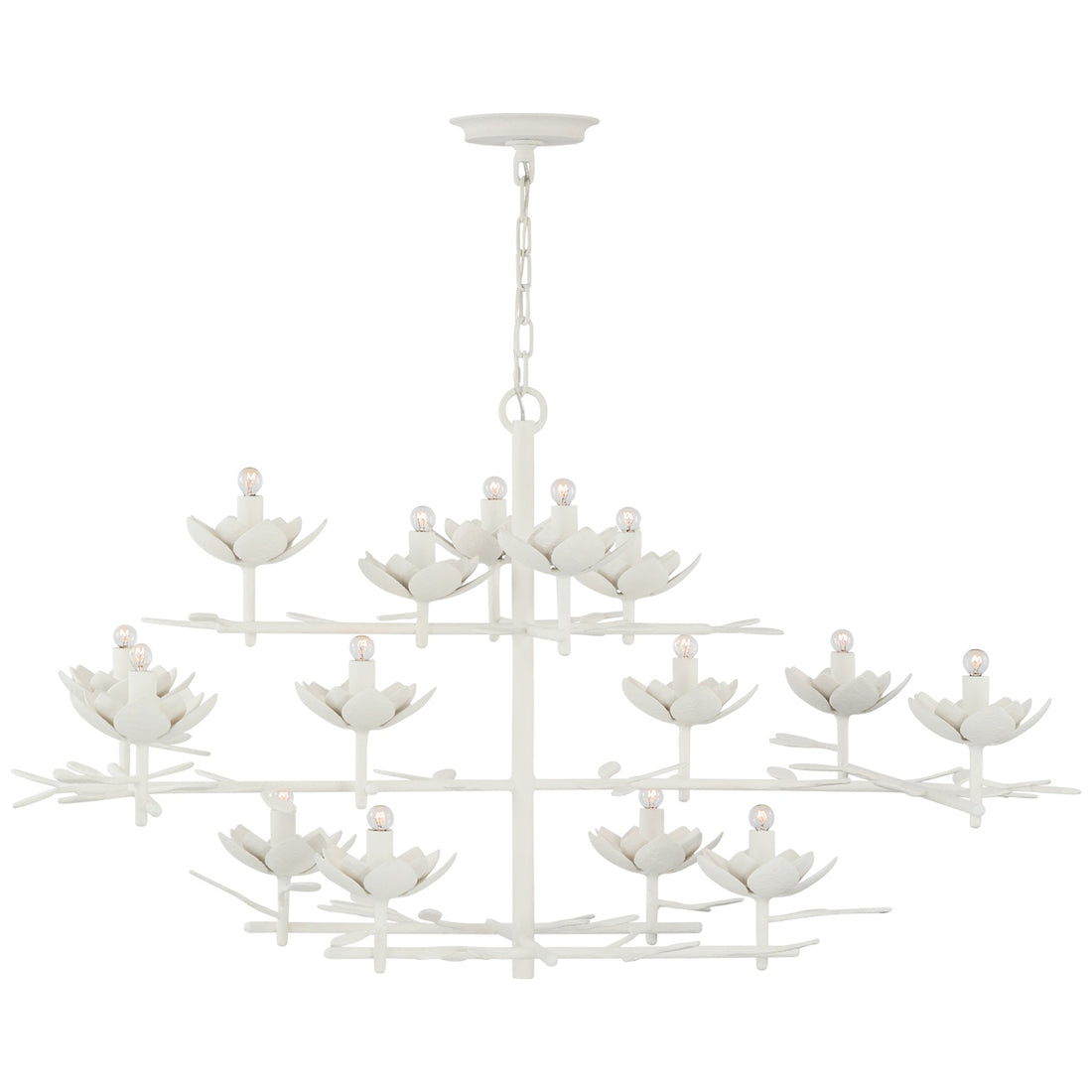 VISUAL COMFORT SIGNATURE, CLEMENTINE LOW WIDE TIERED CHANDELIER, CHANDELIER LIGHT