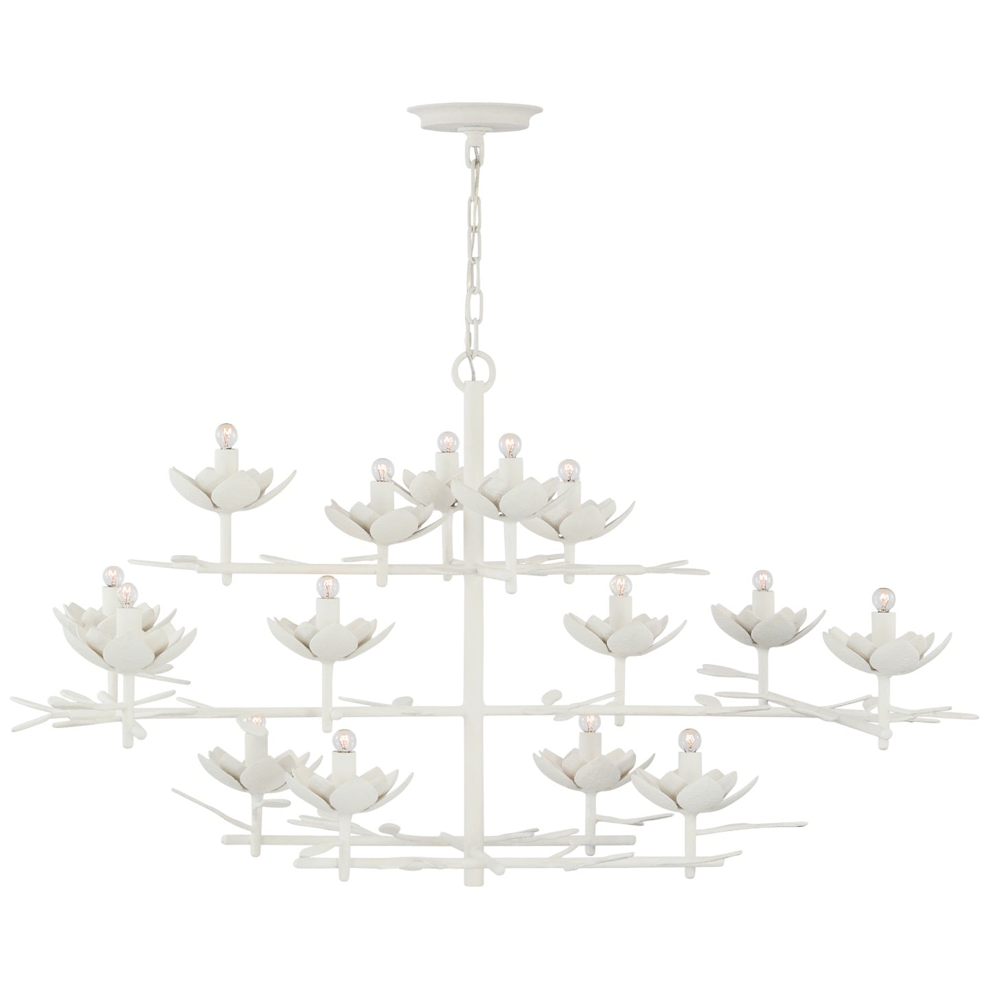 VISUAL COMFORT SIGNATURE, CLEMENTINE LOW WIDE TIERED CHANDELIER, CHANDELIER LIGHT
