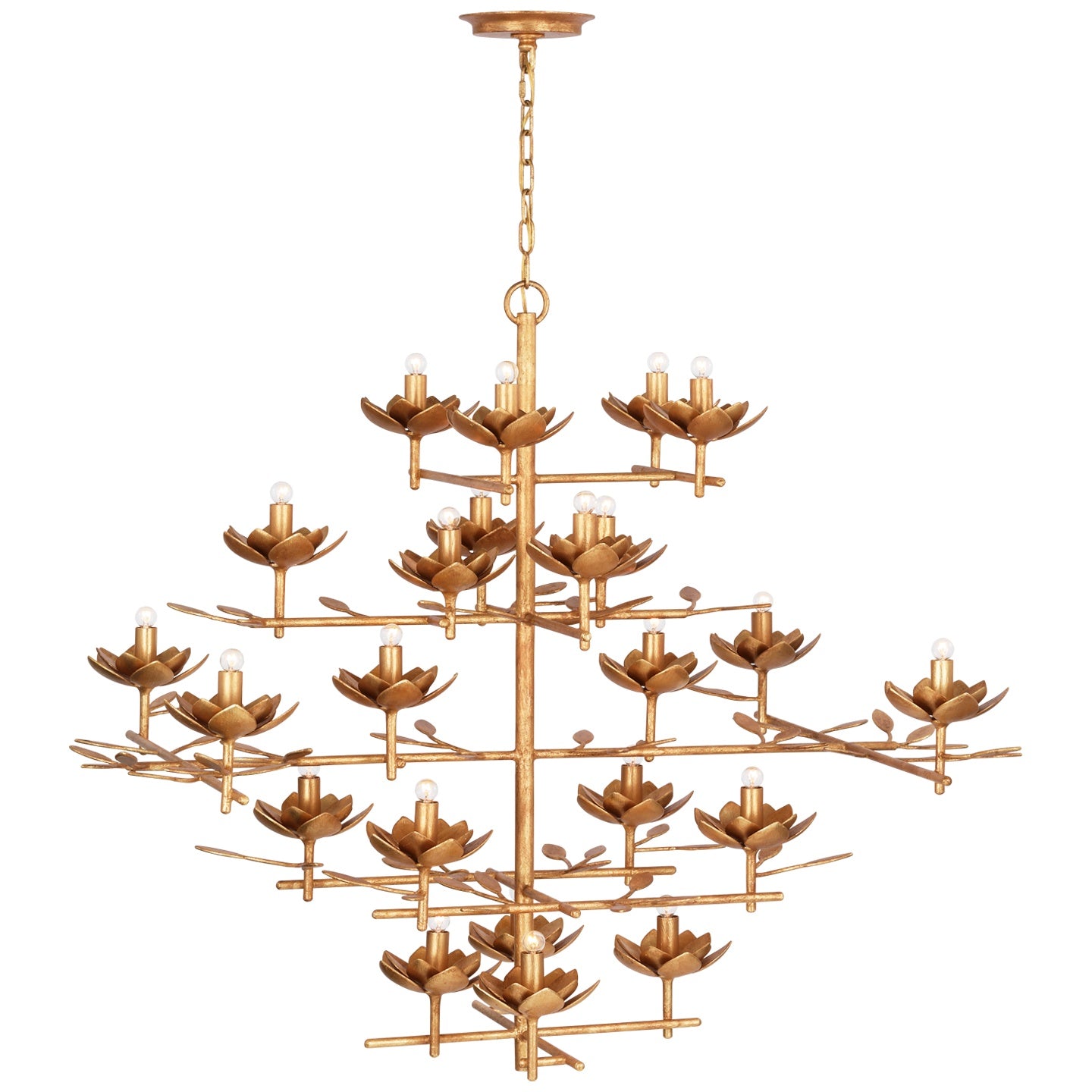 VISUAL COMFORT SIGNATURE, CLEMENTINE TIERED ENTRY CHANDELIER, CHANDELIER LIGHT