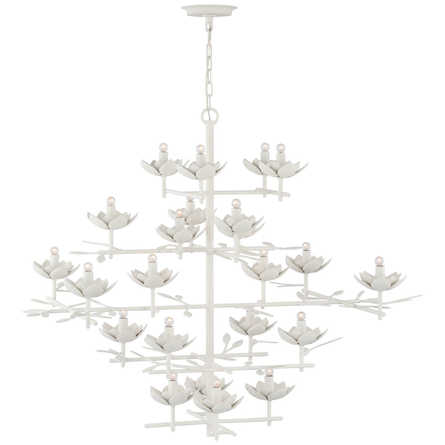 VISUAL COMFORT SIGNATURE, CLEMENTINE TIERED ENTRY CHANDELIER, CHANDELIER LIGHT
