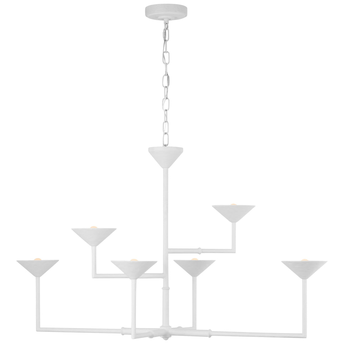 VISUAL COMFORT SIGNATURE, ELEANOR ASYMMETRIC CHANDELIER, CHANDELIER LIGHT