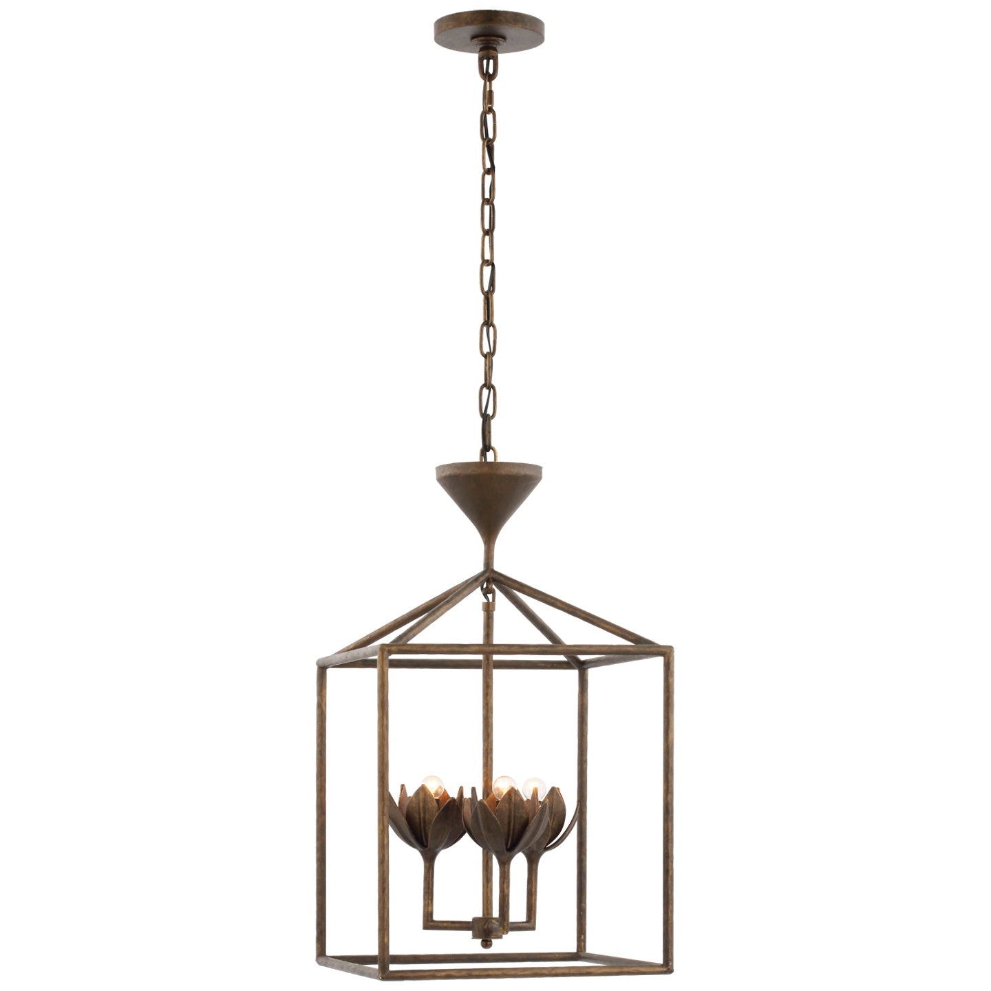 VISUAL COMFORT SIGNATURE, ALBERTO OPEN CAGE LANTERN, LANTERN CEILING LIGHT