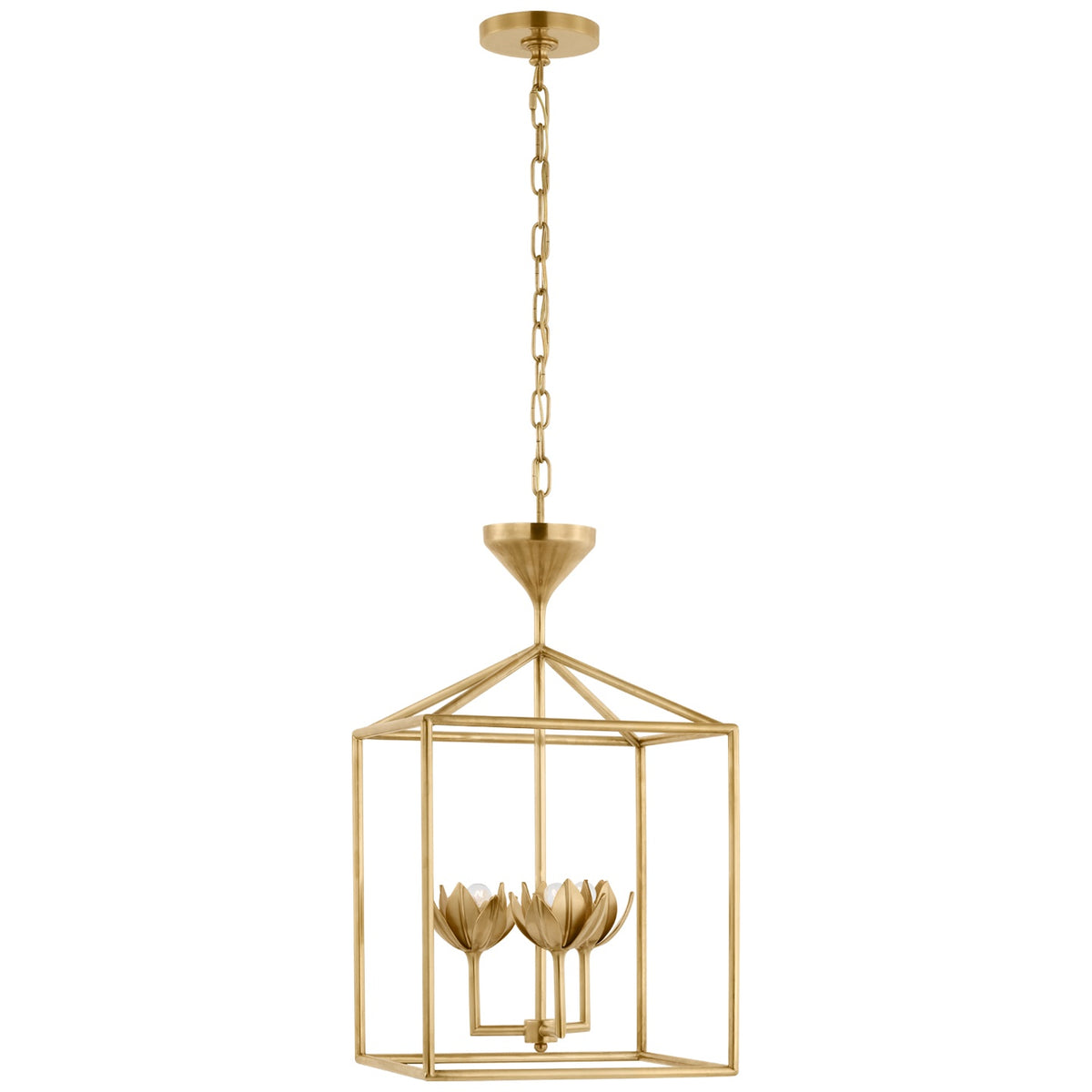 VISUAL COMFORT SIGNATURE, ALBERTO OPEN CAGE LANTERN, LANTERN CEILING LIGHT
