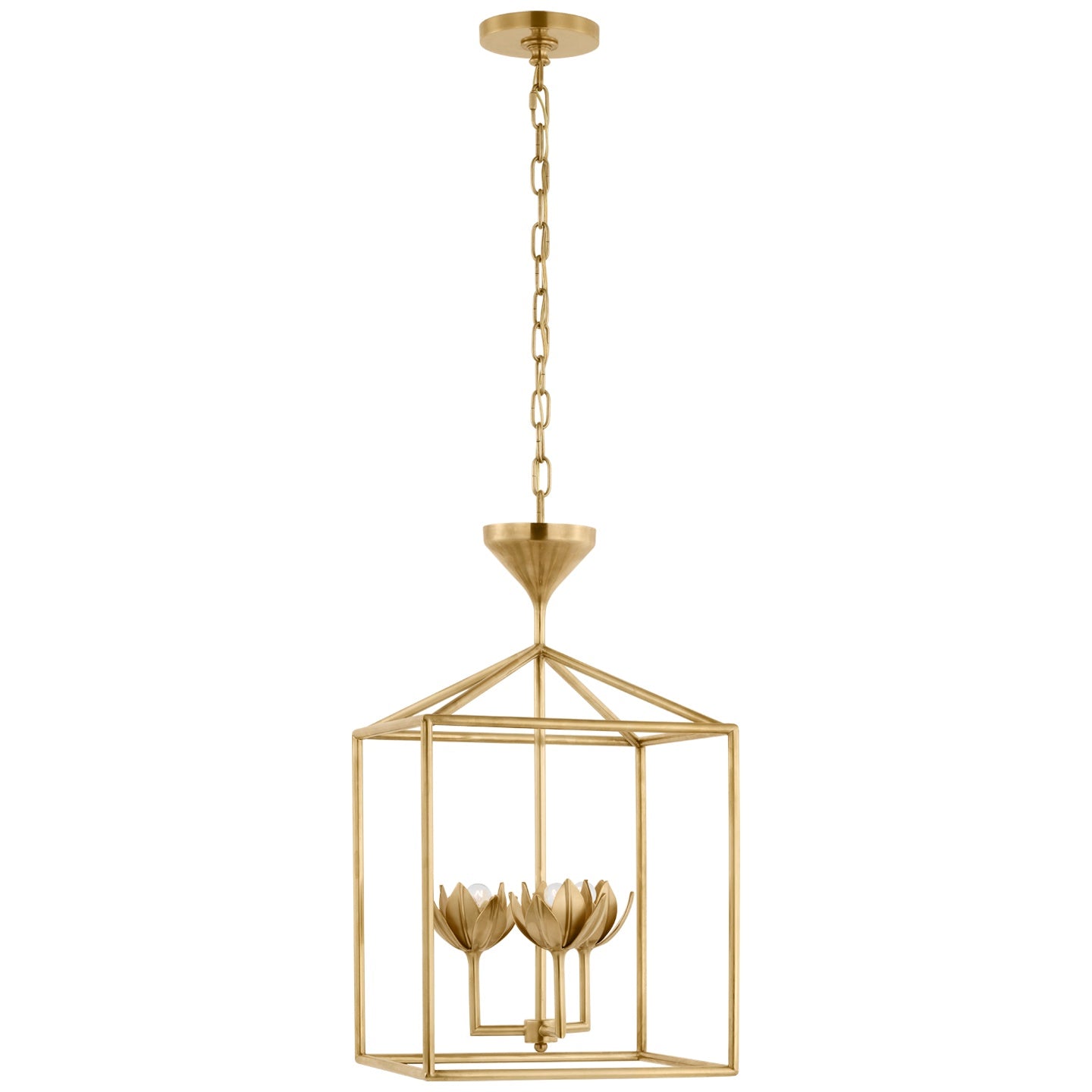 VISUAL COMFORT SIGNATURE, ALBERTO OPEN CAGE LANTERN, LANTERN CEILING LIGHT
