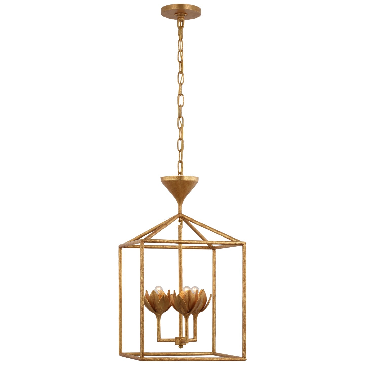 VISUAL COMFORT SIGNATURE, ALBERTO OPEN CAGE LANTERN, LANTERN CEILING LIGHT