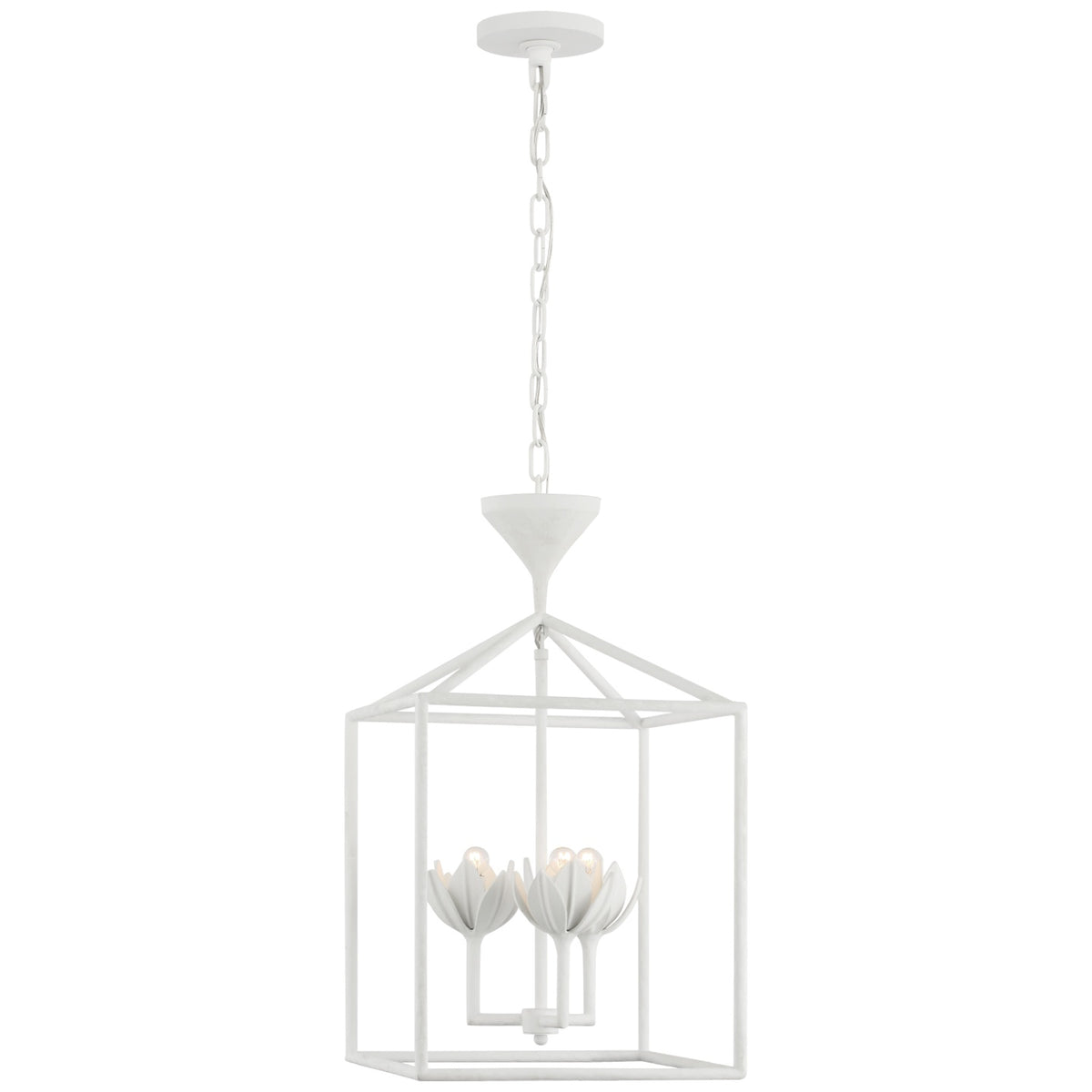 VISUAL COMFORT SIGNATURE, ALBERTO OPEN CAGE LANTERN, LANTERN CEILING LIGHT