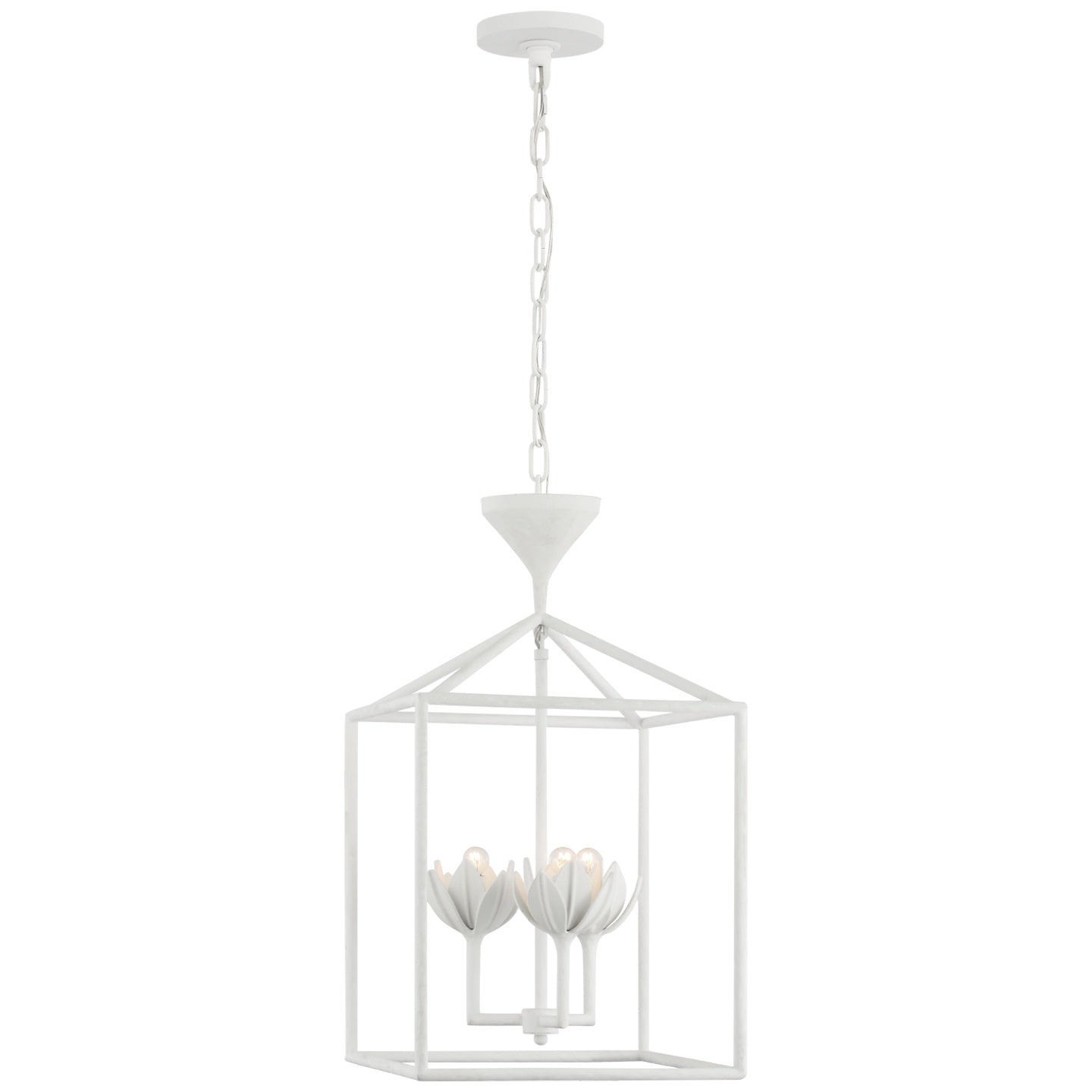 VISUAL COMFORT SIGNATURE, ALBERTO OPEN CAGE LANTERN, LANTERN CEILING LIGHT