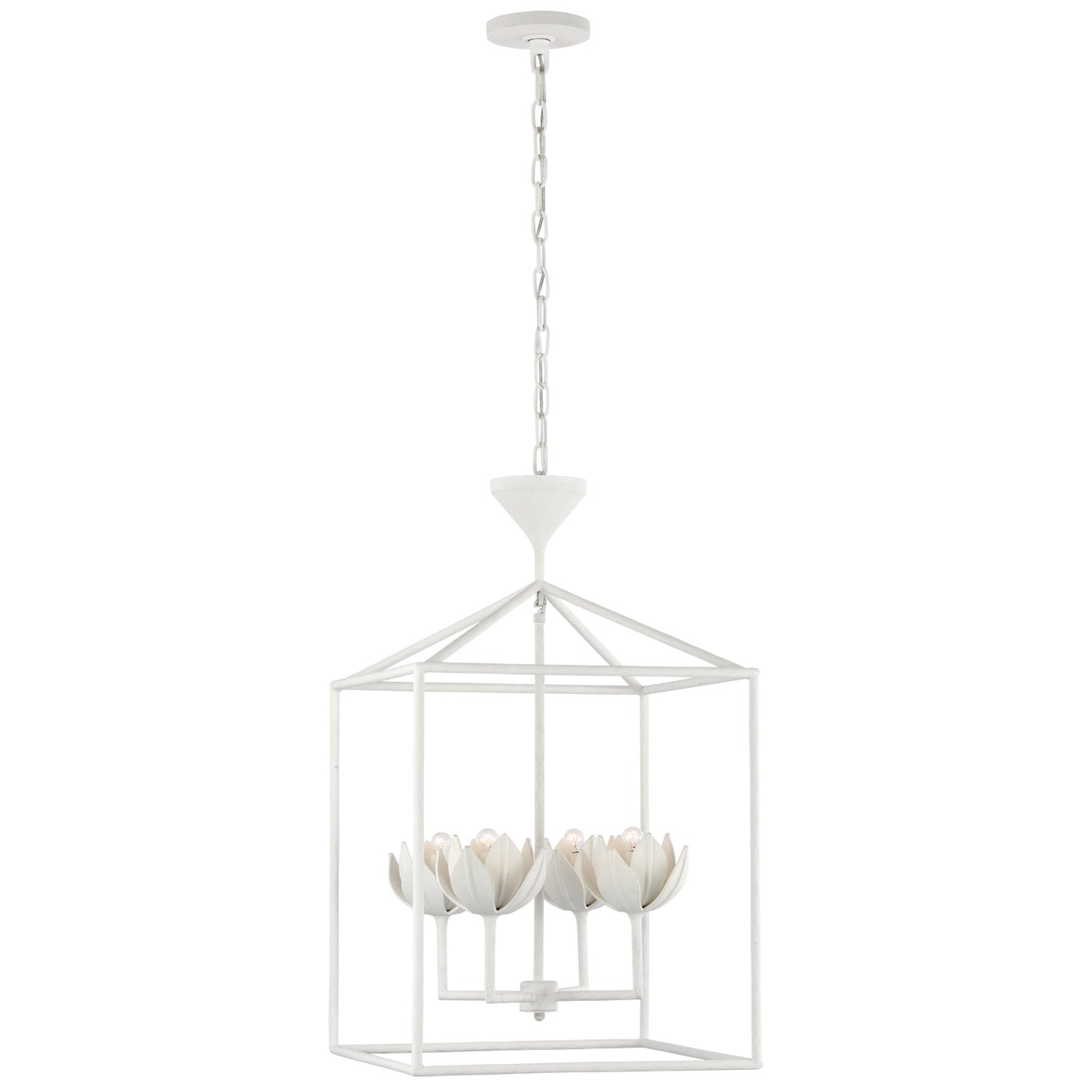 VISUAL COMFORT SIGNATURE, ALBERTO OPEN CAGE LANTERN, LANTERN CEILING LIGHT