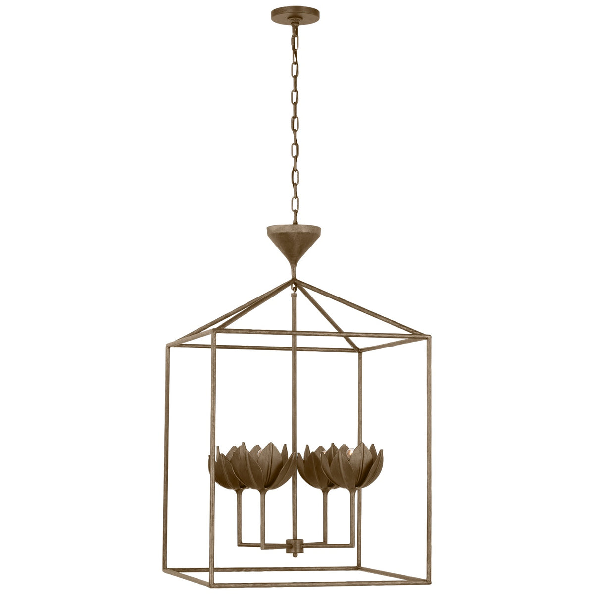 VISUAL COMFORT SIGNATURE, ALBERTO OPEN CAGE LANTERN, LANTERN CEILING LIGHT