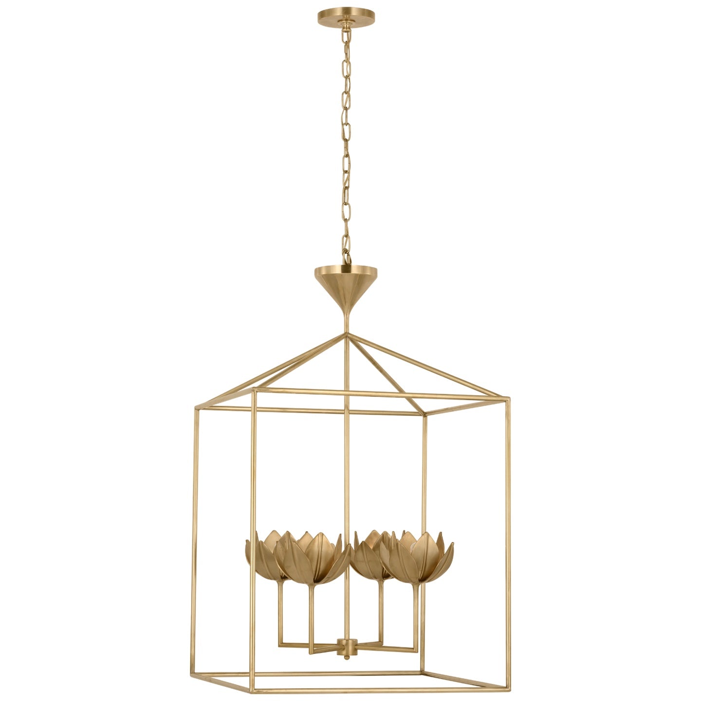 VISUAL COMFORT SIGNATURE, ALBERTO OPEN CAGE LANTERN, LANTERN CEILING LIGHT