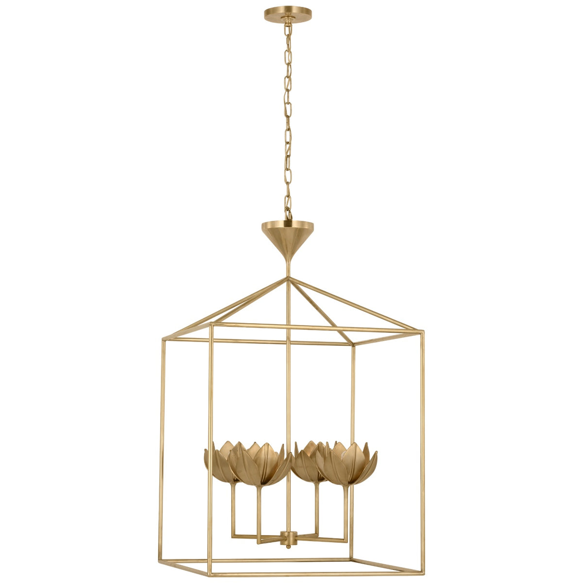 VISUAL COMFORT SIGNATURE, ALBERTO OPEN CAGE LANTERN, LANTERN CEILING LIGHT