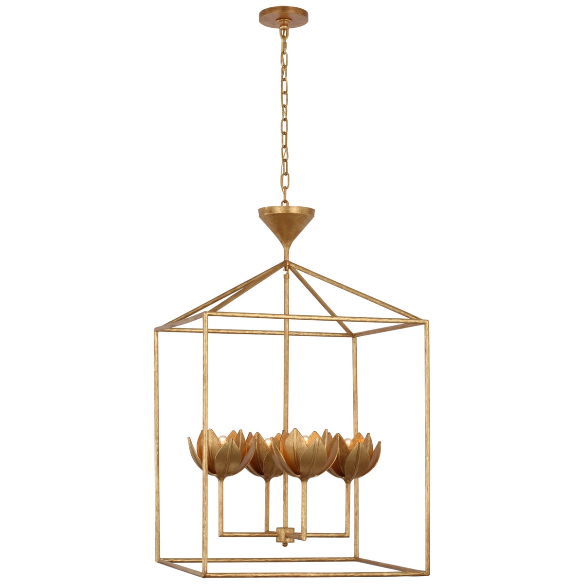 VISUAL COMFORT SIGNATURE, ALBERTO OPEN CAGE LANTERN, LANTERN CEILING LIGHT