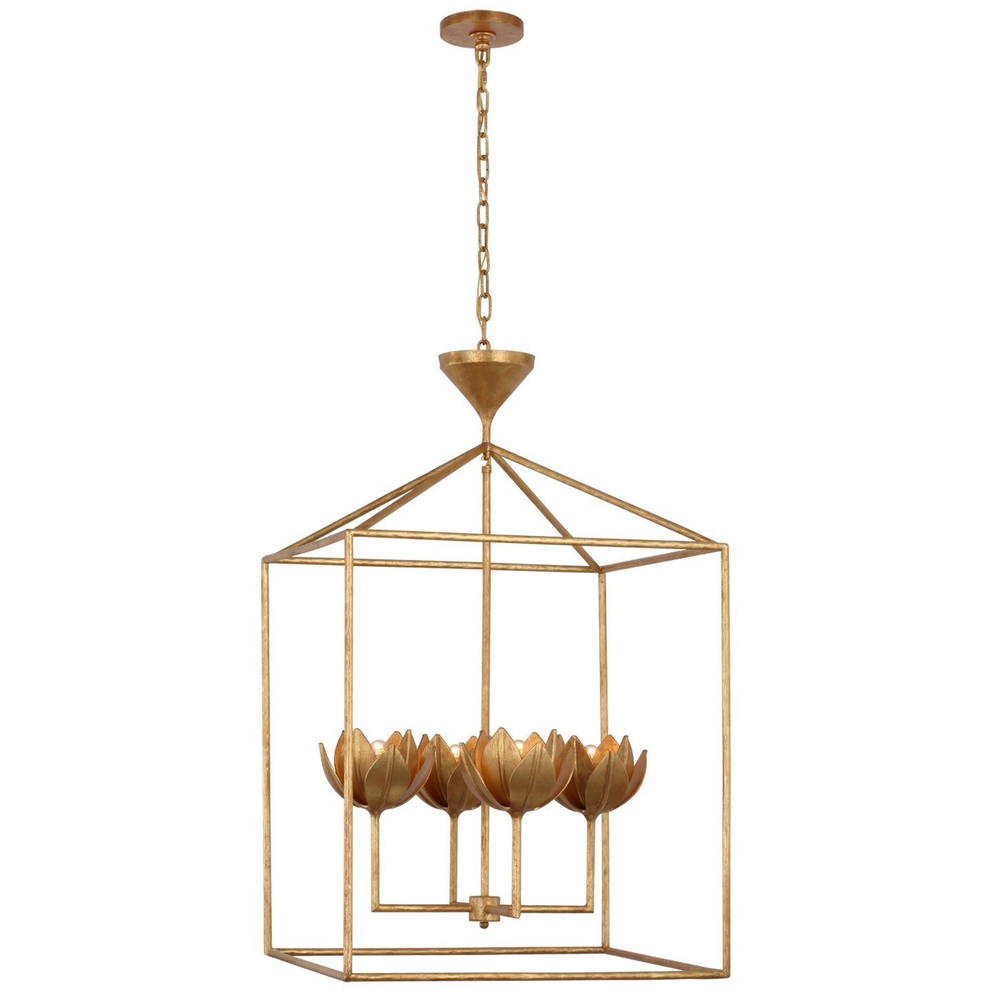 VISUAL COMFORT SIGNATURE, ALBERTO OPEN CAGE LANTERN, LANTERN CEILING LIGHT