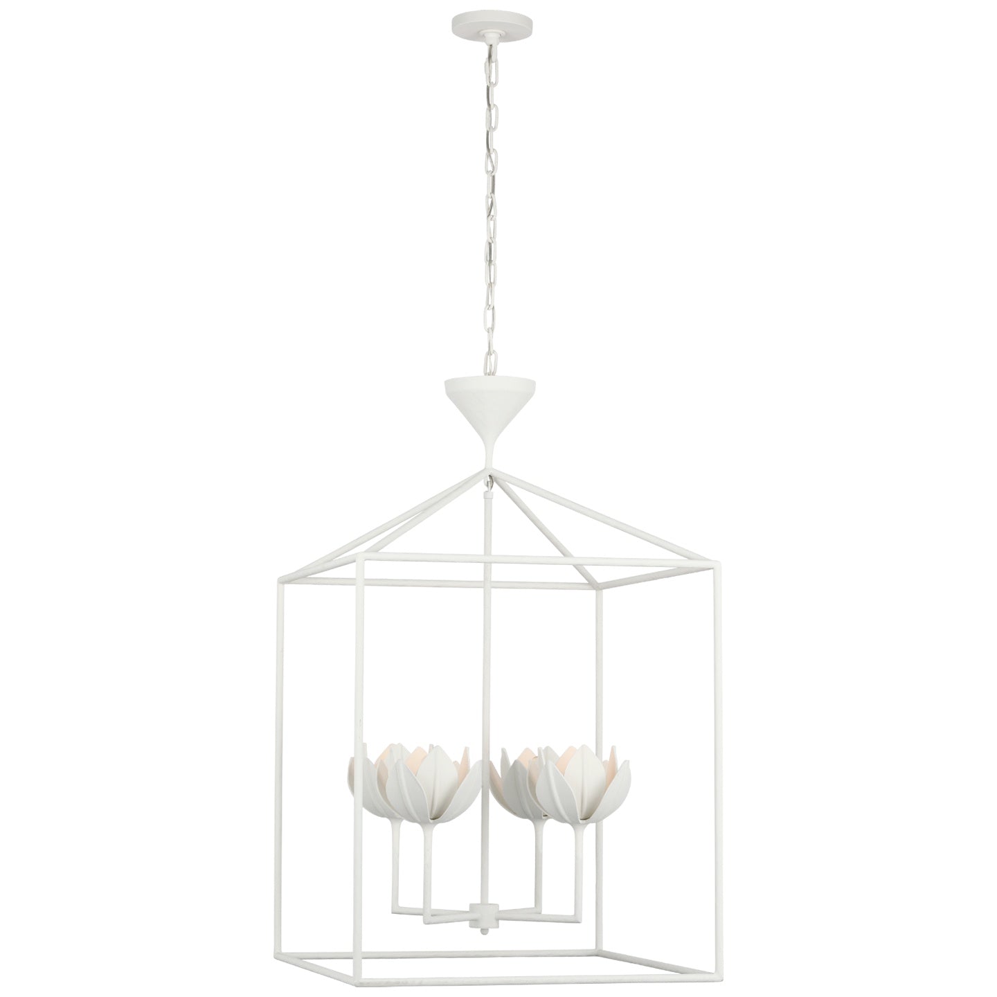 VISUAL COMFORT SIGNATURE, ALBERTO OPEN CAGE LANTERN, LANTERN CEILING LIGHT