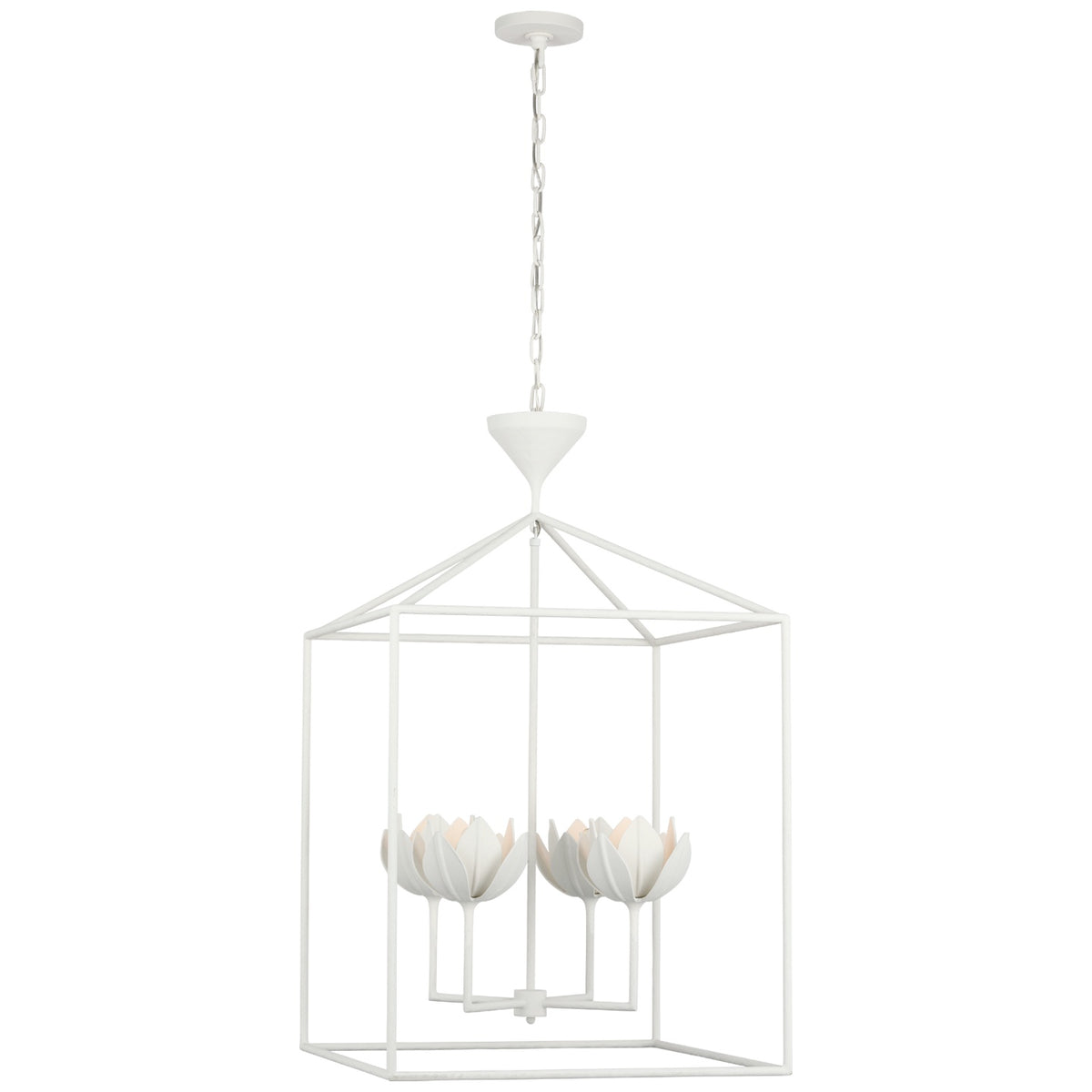 VISUAL COMFORT SIGNATURE, ALBERTO OPEN CAGE LANTERN, LANTERN CEILING LIGHT
