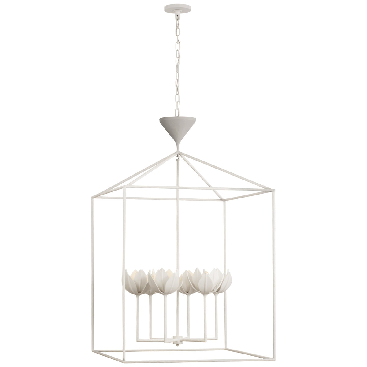VISUAL COMFORT SIGNATURE, ALBERTO OPEN CAGE LANTERN, LANTERN CEILING LIGHT