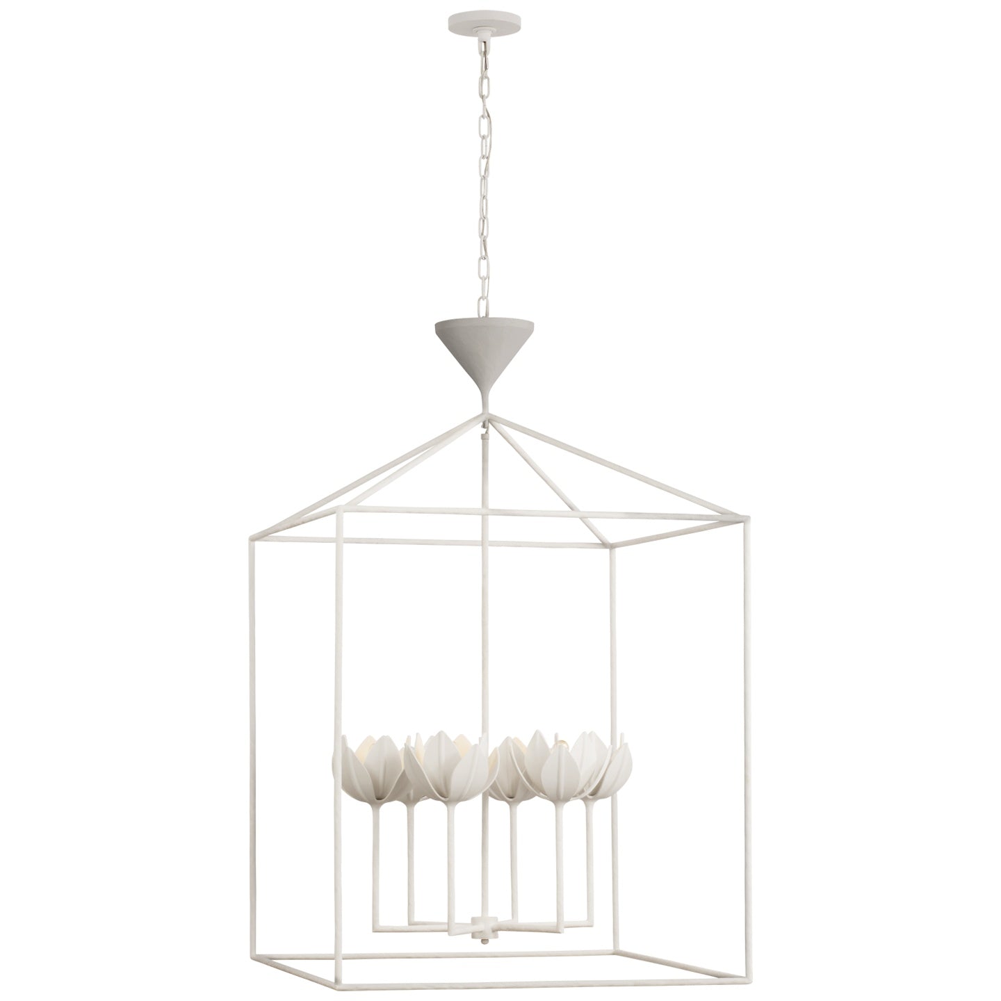 VISUAL COMFORT SIGNATURE, ALBERTO OPEN CAGE LANTERN, LANTERN CEILING LIGHT