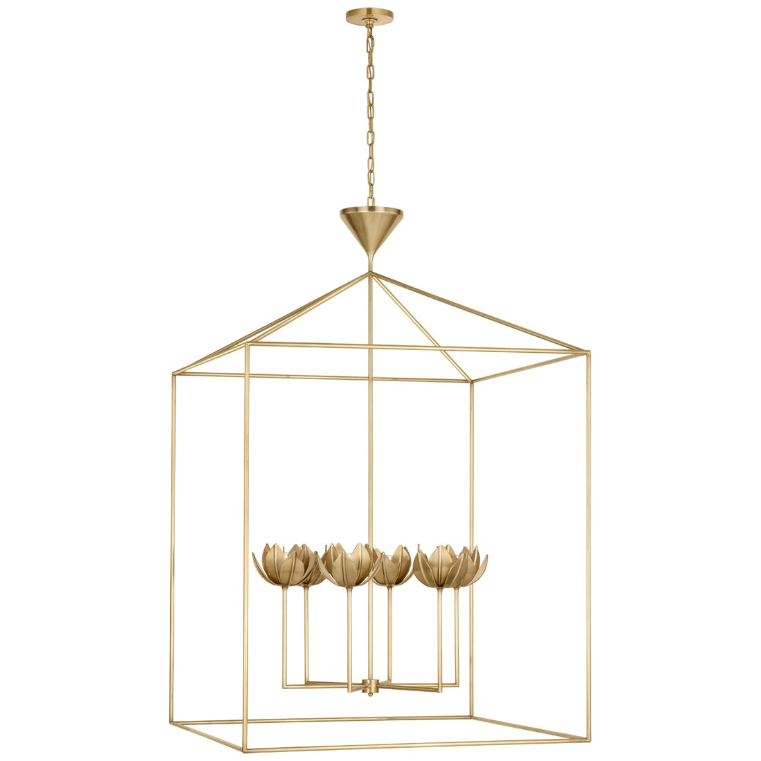 VISUAL COMFORT SIGNATURE, ALBERTO GRADE OPEN CAGE LANTERN, LANTERN CEILING LIGHT