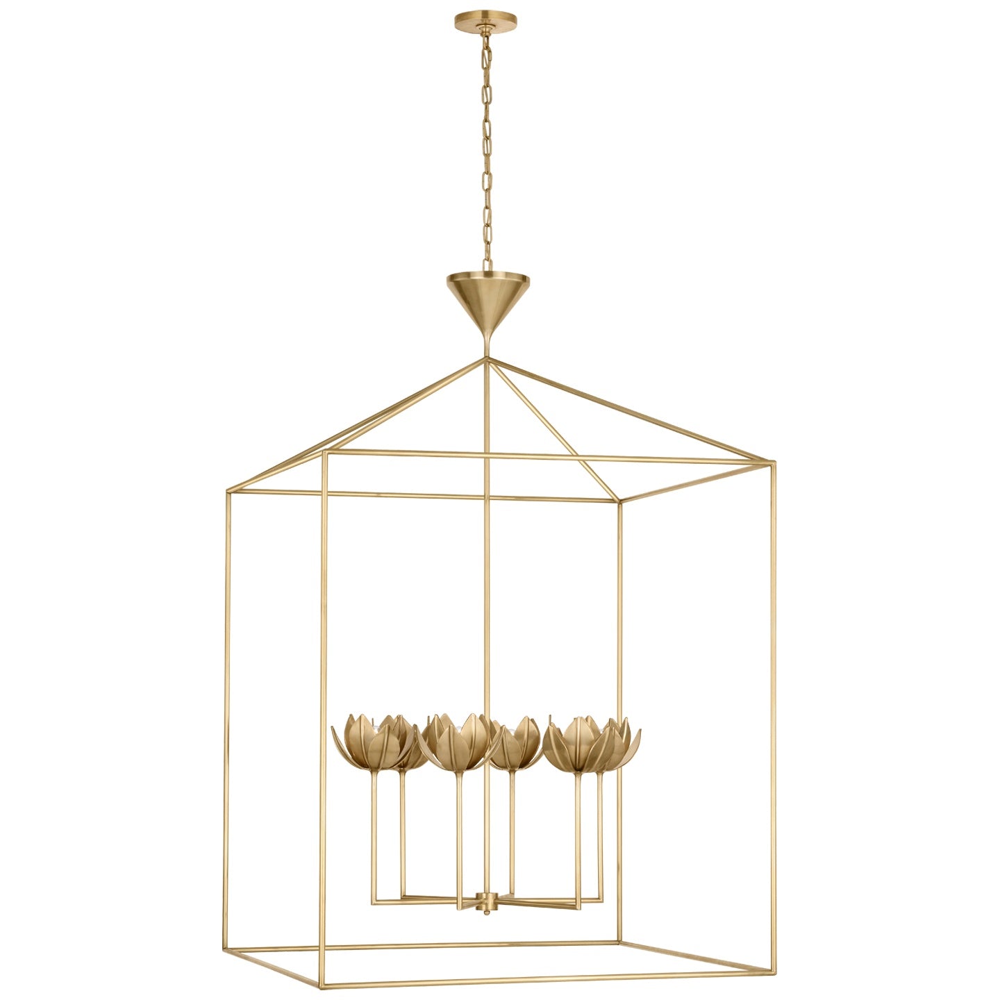 VISUAL COMFORT SIGNATURE, ALBERTO GRADE OPEN CAGE LANTERN, LANTERN CEILING LIGHT