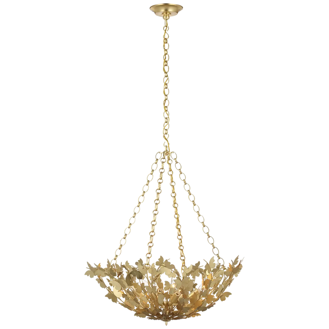 VISUAL COMFORT SIGNATURE, FARFALLE BASKET CHANDELIER, CHANDELIER LIGHT