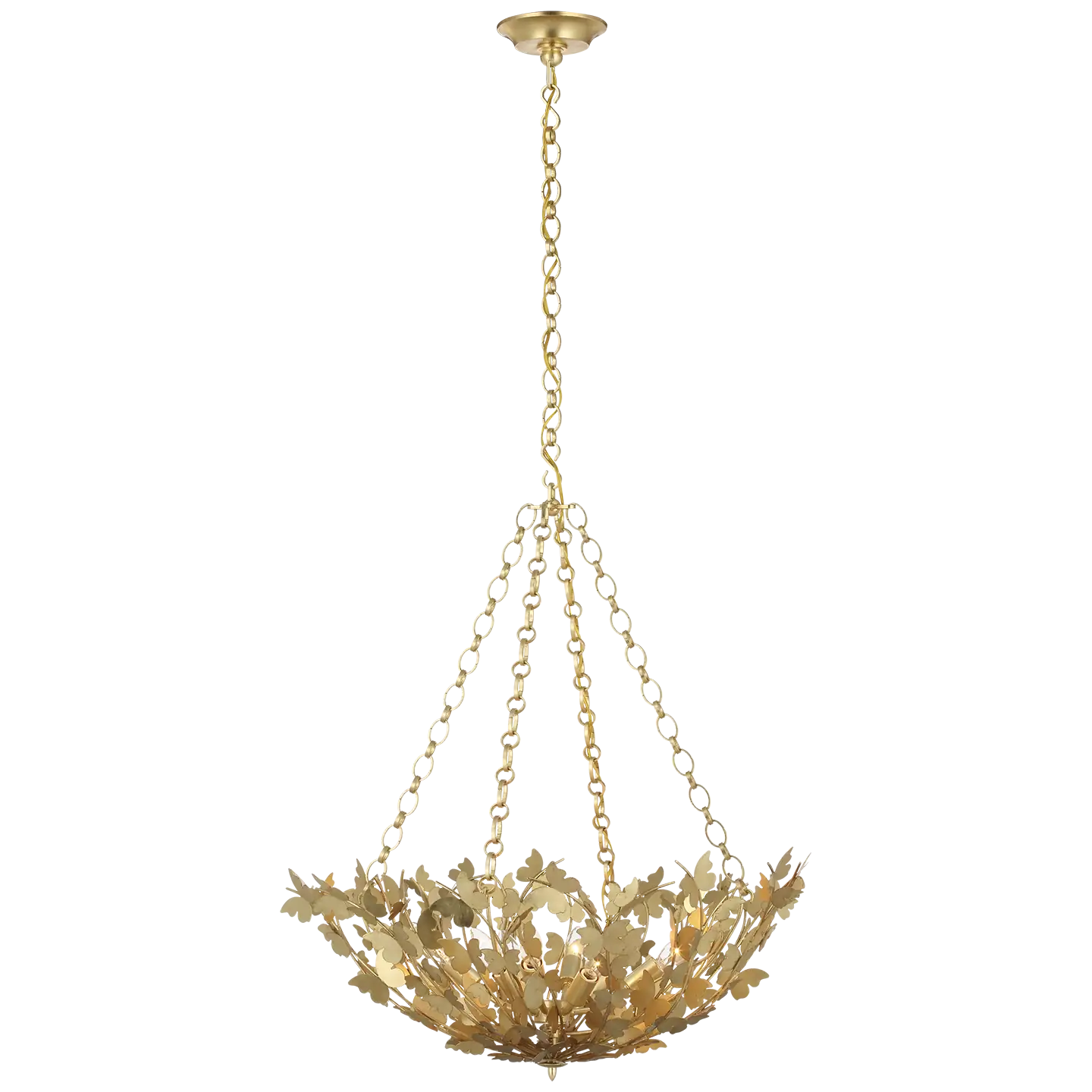 VISUAL COMFORT SIGNATURE, FARFALLE BASKET CHANDELIER, CHANDELIER LIGHT