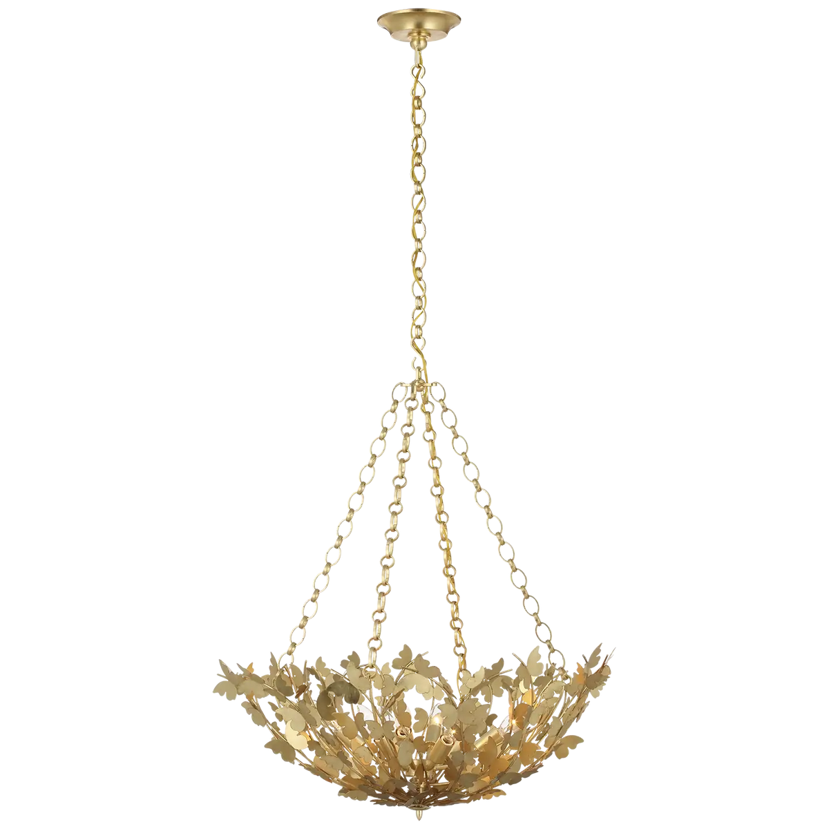 VISUAL COMFORT SIGNATURE, FARFALLE BASKET CHANDELIER, CHANDELIER LIGHT