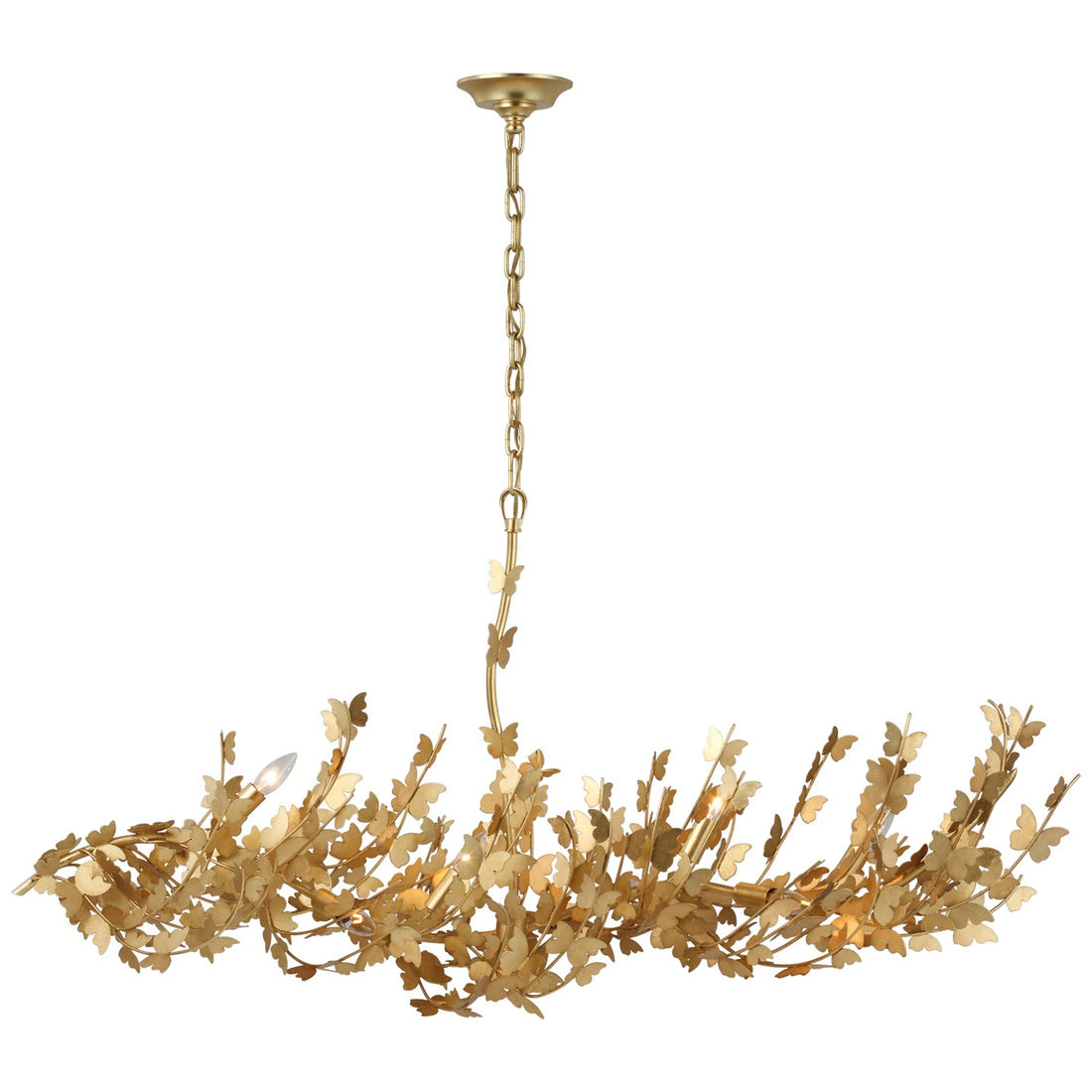 VISUAL COMFORT SIGNATURE, FARFALLE LINEAR CHANDELIER, LINEAR LIGHT