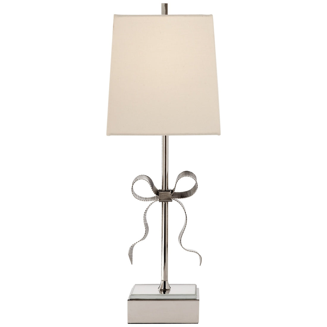 VISUAL COMFORT SIGNATURE, ELLERY GROS-GRAIN BOW TABLE LAMP, TABLE LAMPS