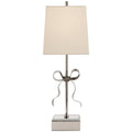 VISUAL COMFORT SIGNATURE, ELLERY GROS-GRAIN BOW TABLE LAMP, TABLE LAMPS