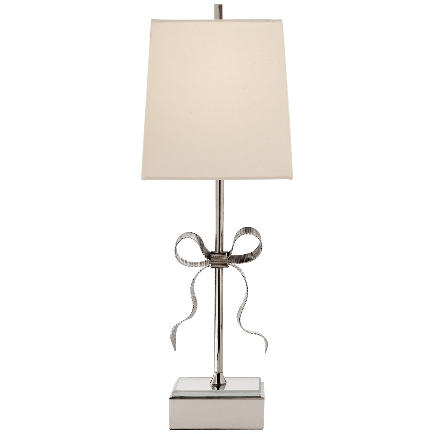 VISUAL COMFORT SIGNATURE, ELLERY GROS-GRAIN BOW TABLE LAMP, TABLE LAMPS