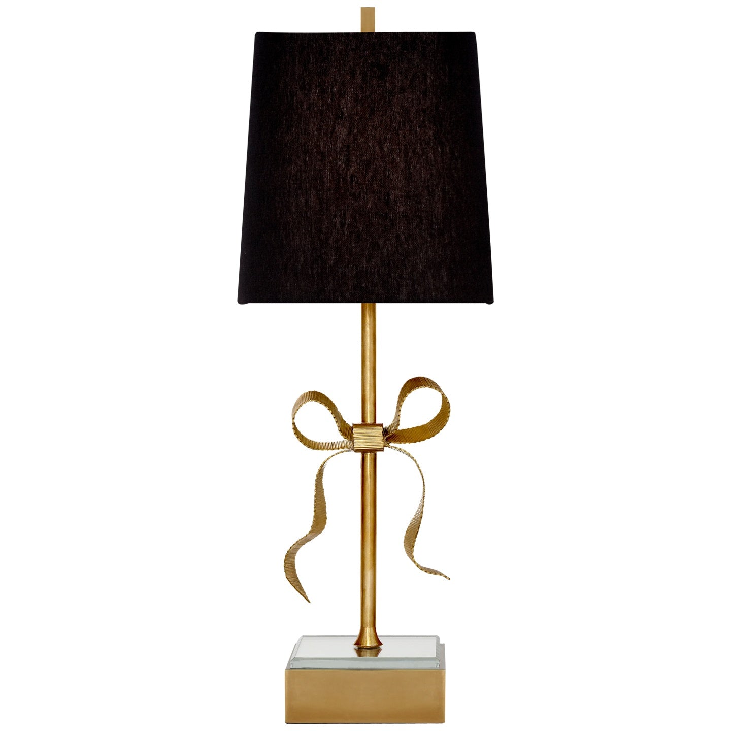 VISUAL COMFORT SIGNATURE, ELLERY GROS-GRAIN BOW TABLE LAMP, TABLE LAMPS