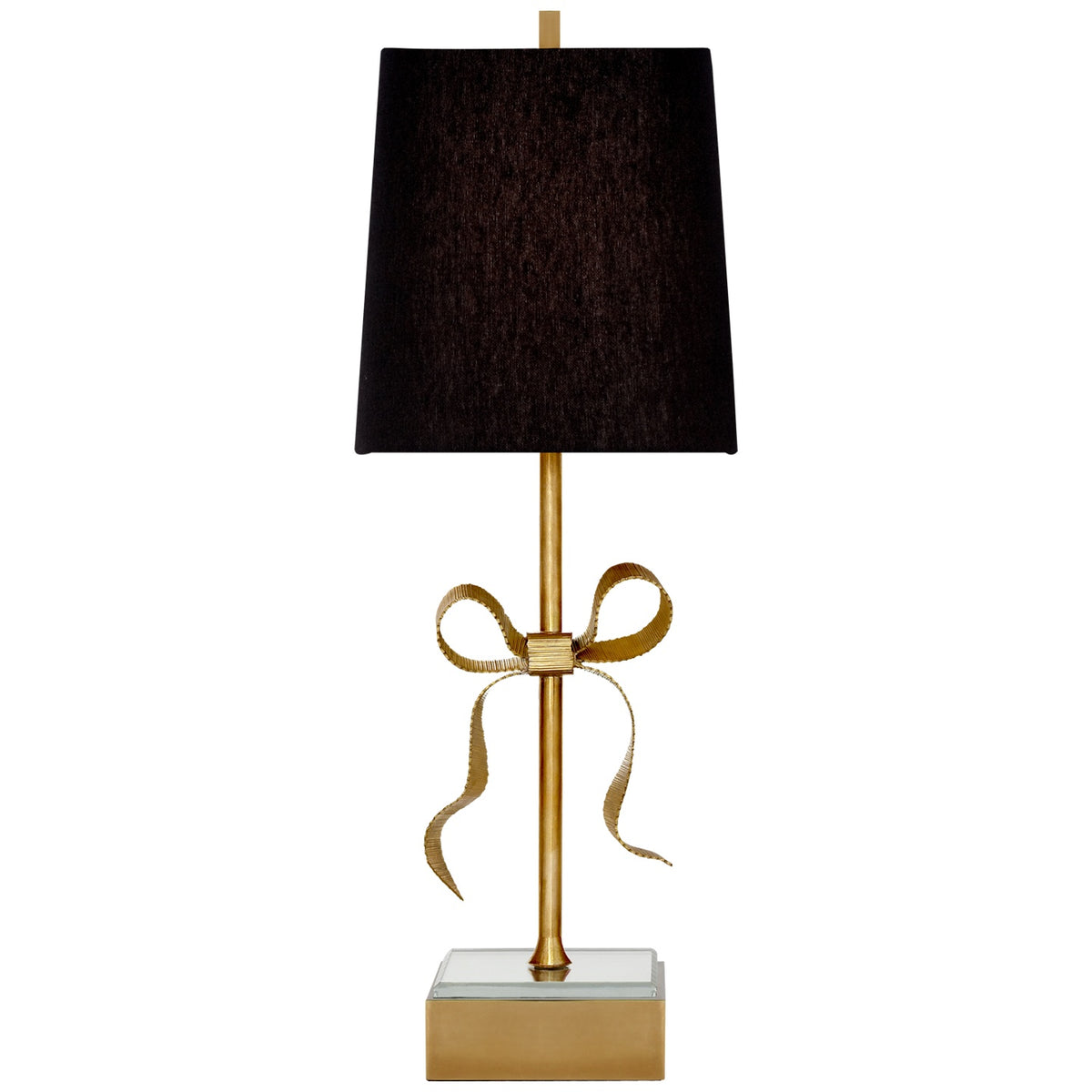 VISUAL COMFORT SIGNATURE, ELLERY GROS-GRAIN BOW TABLE LAMP, TABLE LAMPS