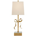 VISUAL COMFORT SIGNATURE, ELLERY GROS-GRAIN BOW TABLE LAMP, TABLE LAMPS