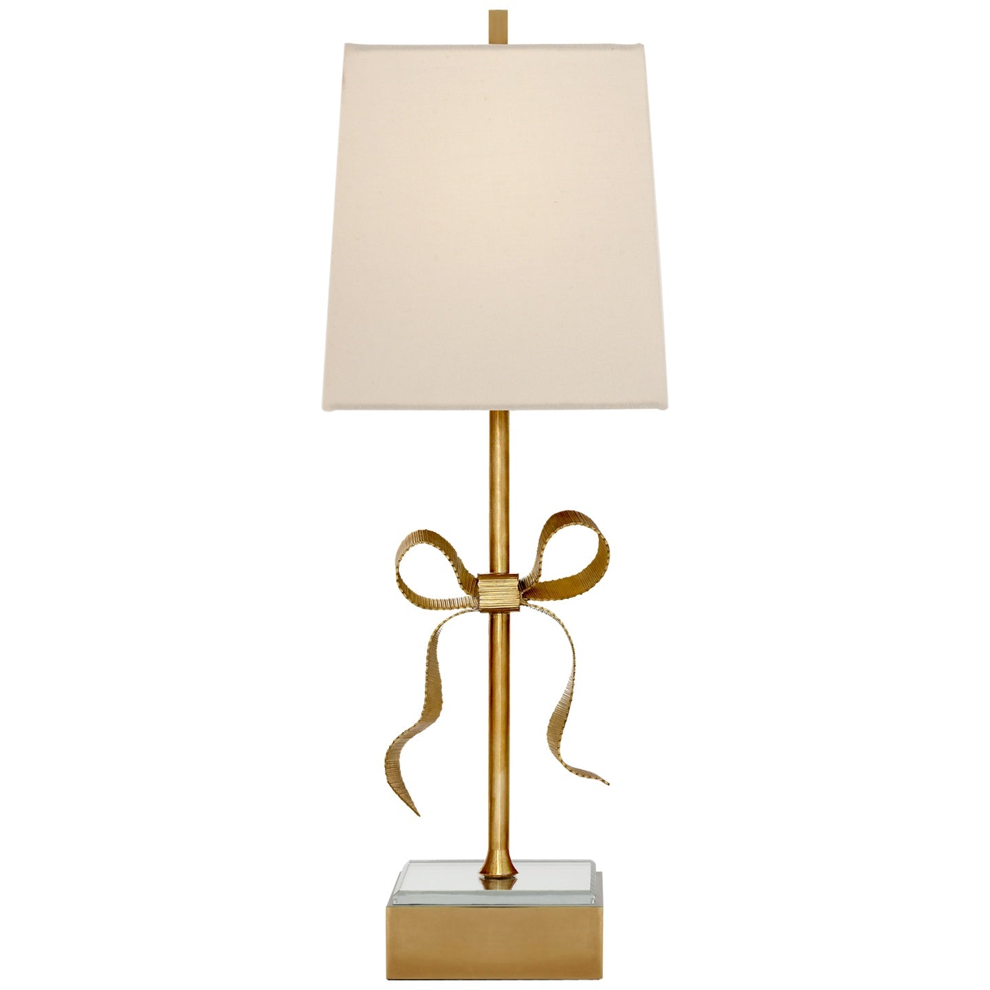 VISUAL COMFORT SIGNATURE, ELLERY GROS-GRAIN BOW TABLE LAMP, TABLE LAMPS