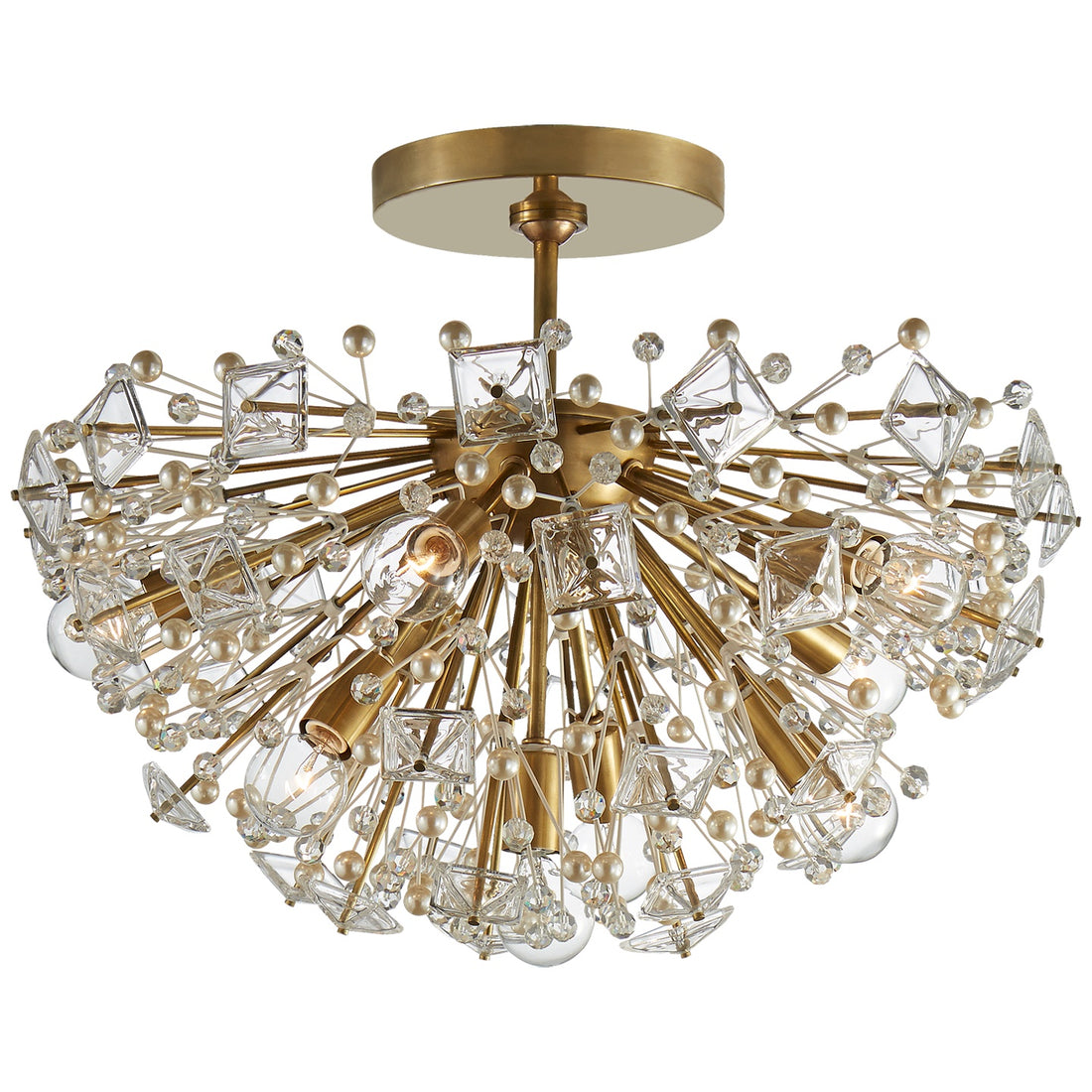 VISUAL COMFORT SIGNATURE, DICKINSON SEMI-FLUSH, SEMI FLUSH MOUNT LIGHT