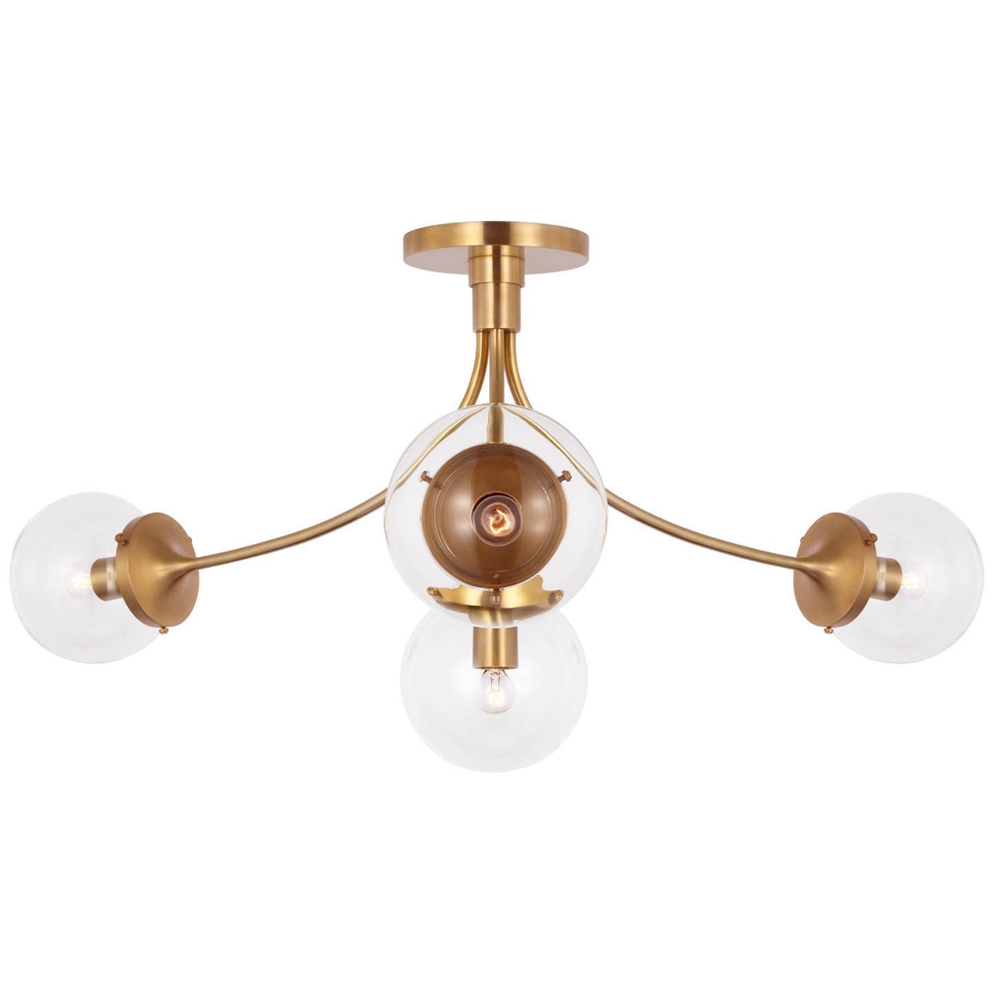 VISUAL COMFORT SIGNATURE, PRESCOTT SEMI-FLUSH MOUNT, FLUSH MOUNT CEILING LIGHTS