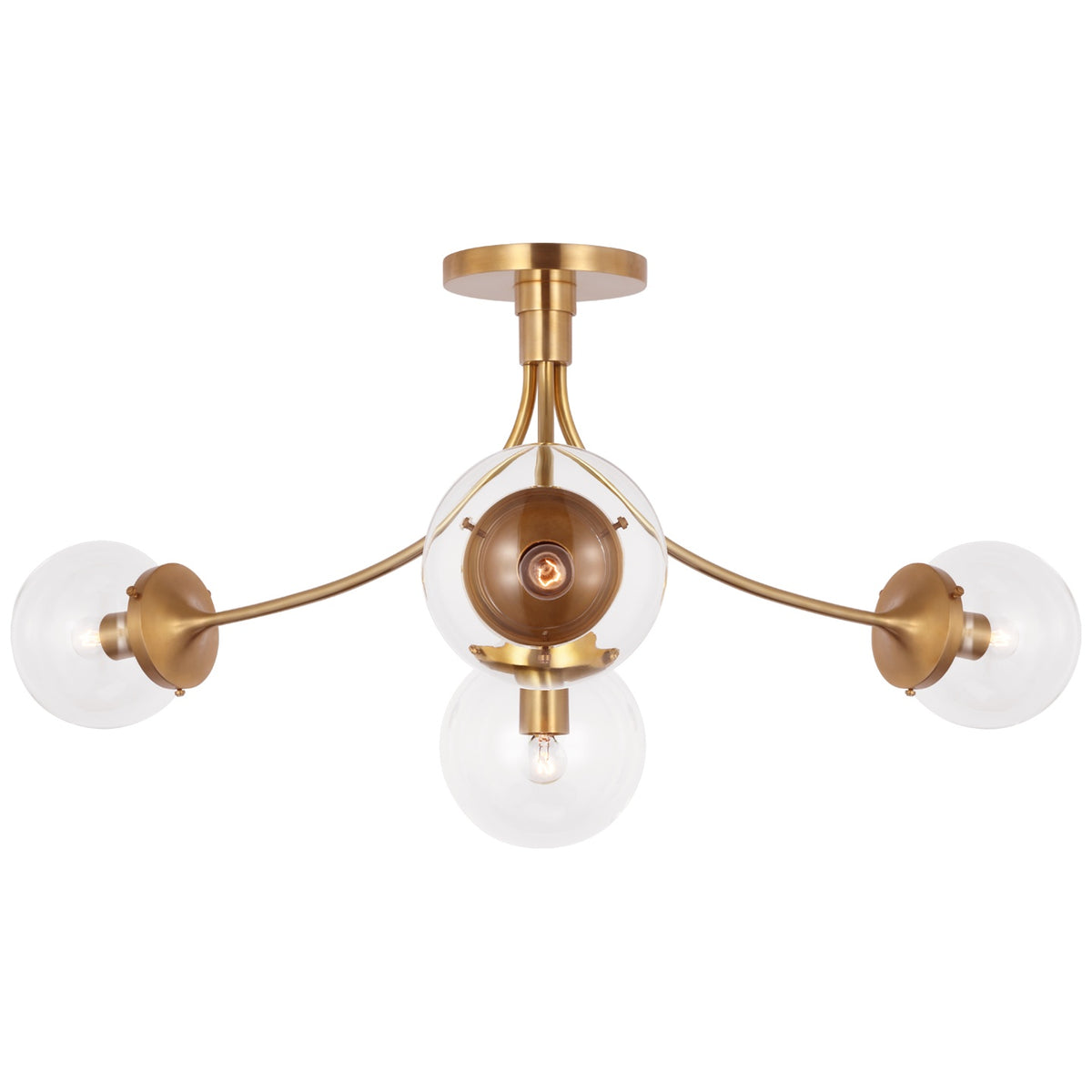 VISUAL COMFORT SIGNATURE, PRESCOTT SEMI-FLUSH MOUNT, FLUSH MOUNT CEILING LIGHTS