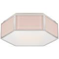 VISUAL COMFORT SIGNATURE, BRADFORD HEXAGONAL FLUSH MOUNT, FLUSH MOUNT CEILING LIGHTS