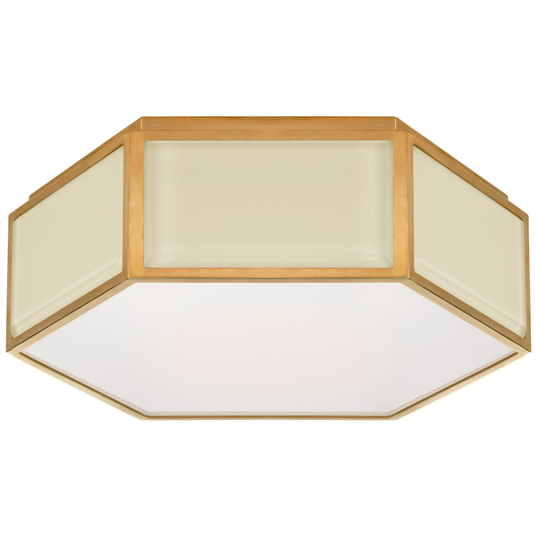 VISUAL COMFORT SIGNATURE, BRADFORD HEXAGONAL FLUSH MOUNT, FLUSH MOUNT CEILING LIGHTS