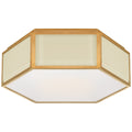 VISUAL COMFORT SIGNATURE, BRADFORD HEXAGONAL FLUSH MOUNT, FLUSH MOUNT CEILING LIGHTS