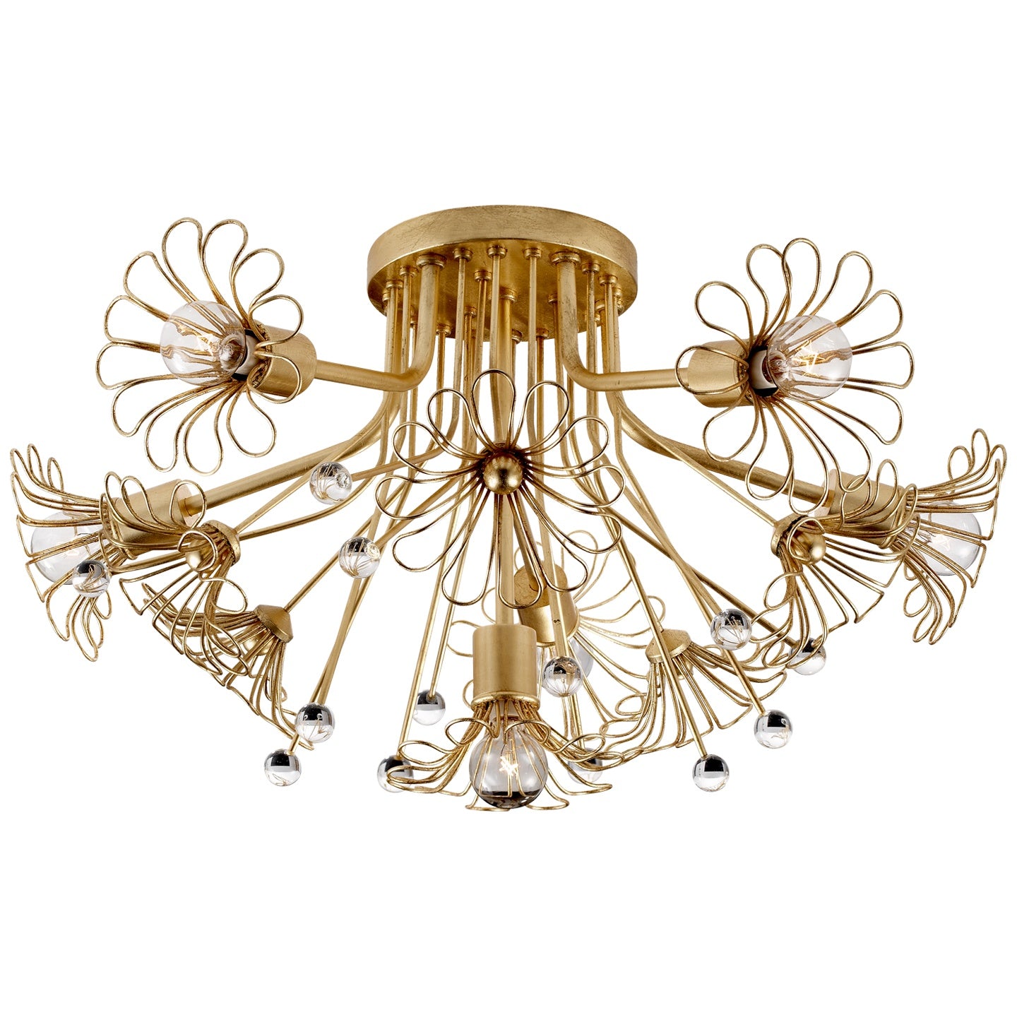 VISUAL COMFORT SIGNATURE, KEATON BOUQUET FLUSH MOUNT, FLUSH MOUNT CEILING LIGHTS