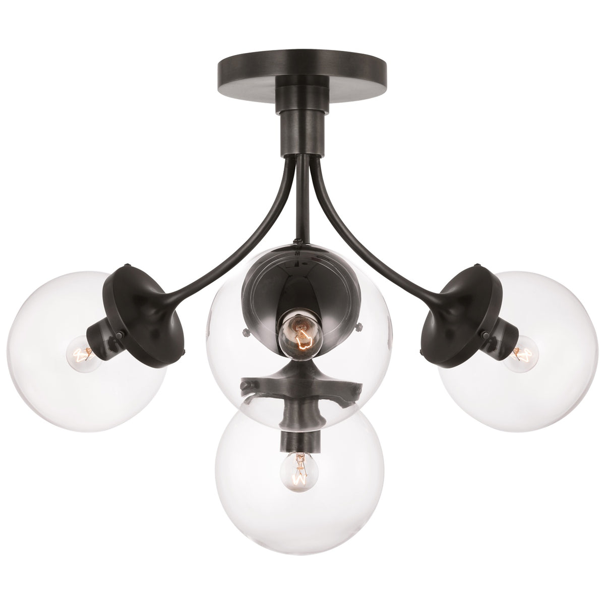 VISUAL COMFORT SIGNATURE, PRESCOTT SEMI-FLUSH MOUNT, FLUSH MOUNT CEILING LIGHTS