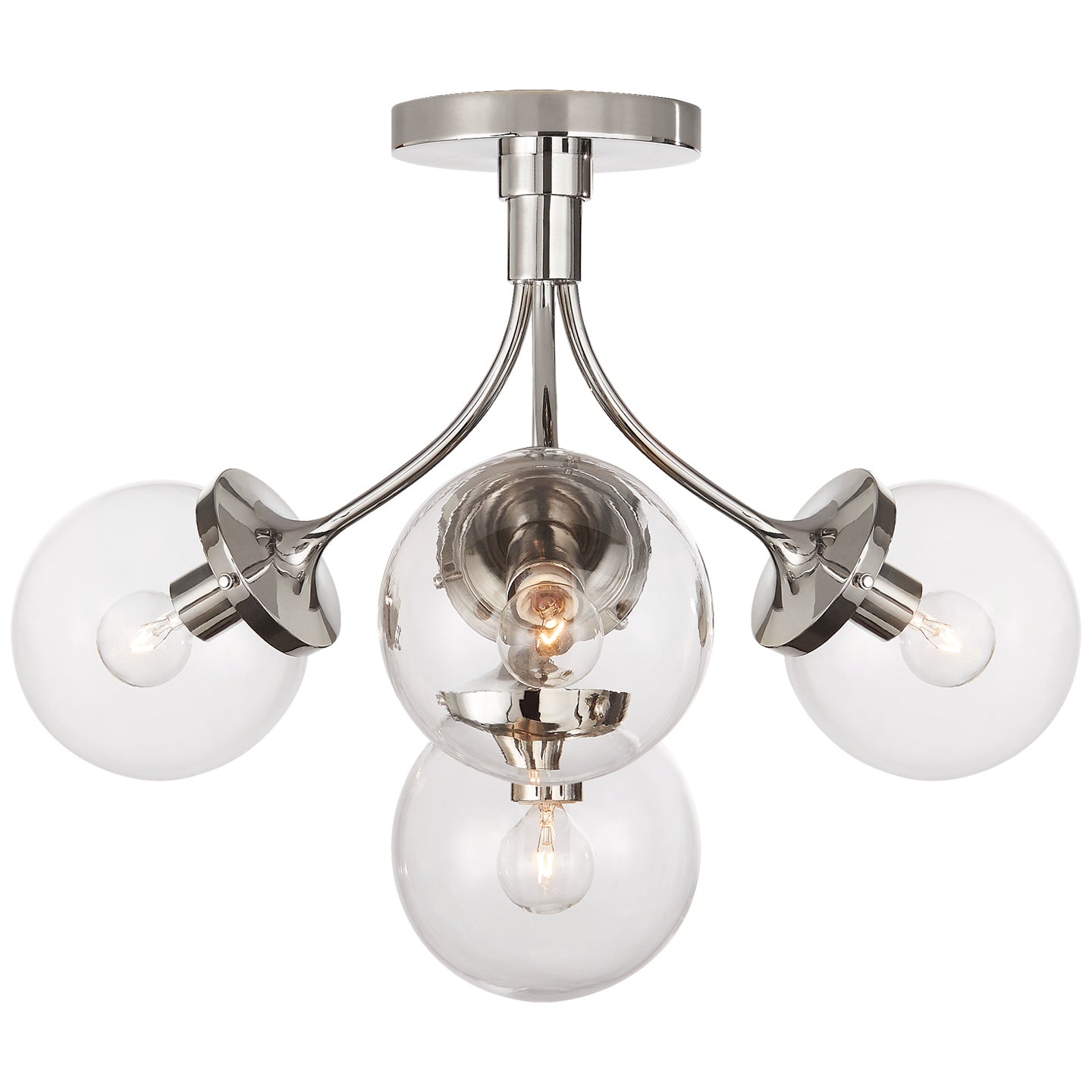 VISUAL COMFORT SIGNATURE, PRESCOTT SEMI-FLUSH MOUNT, FLUSH MOUNT CEILING LIGHTS
