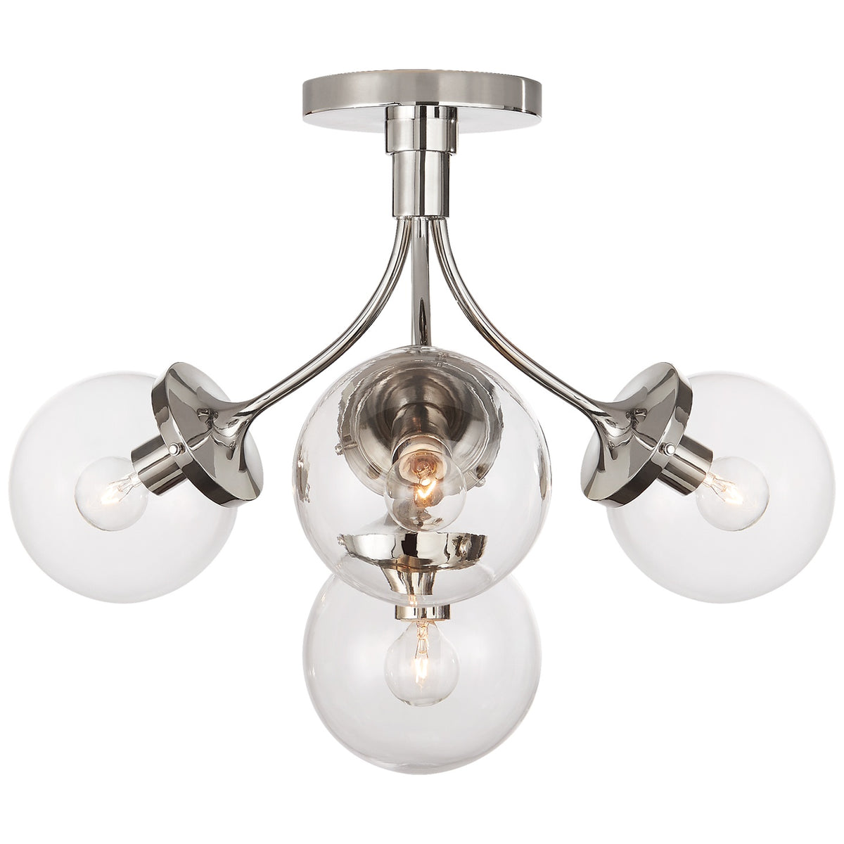 VISUAL COMFORT SIGNATURE, PRESCOTT SEMI-FLUSH MOUNT, FLUSH MOUNT CEILING LIGHTS